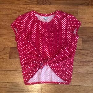 Vintage polka dot crop